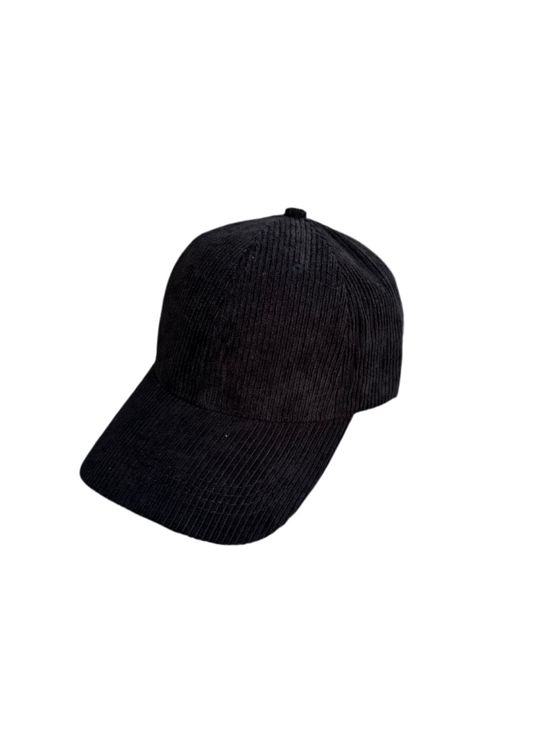 Casquette velours noire
