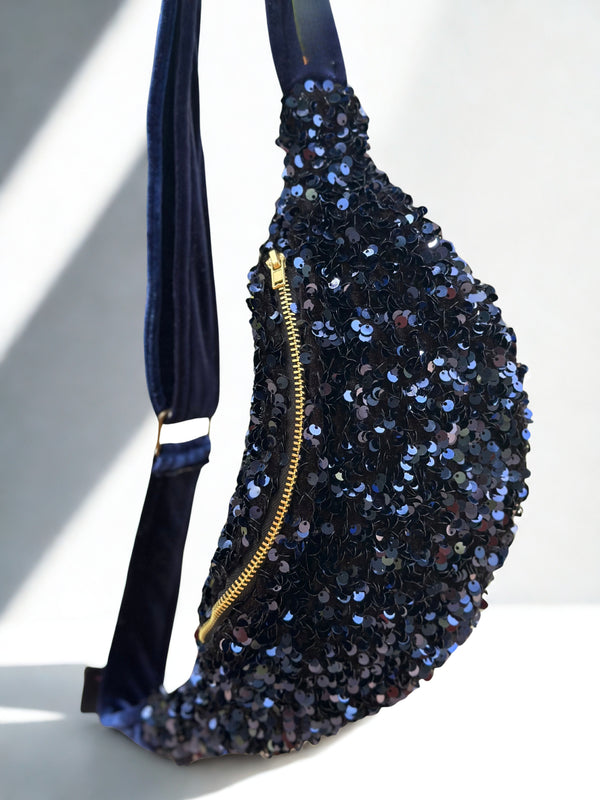 Banane Baby Sequins Bleu marine