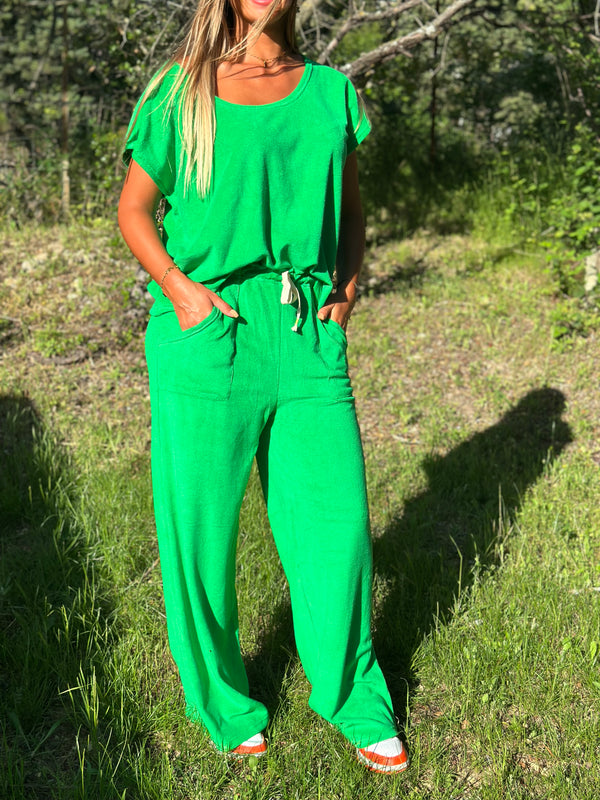 pantalon Even vert