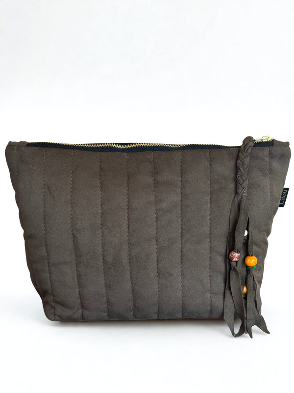 Pochette Eden Suédine kaki