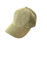 Casquette velours kaki