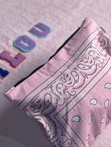 Pochette bandana rose