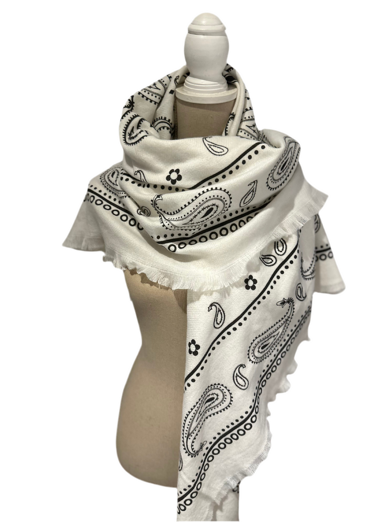 Étole Bandana blanche
