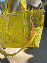 Cabas Julia médium Bandana jaune