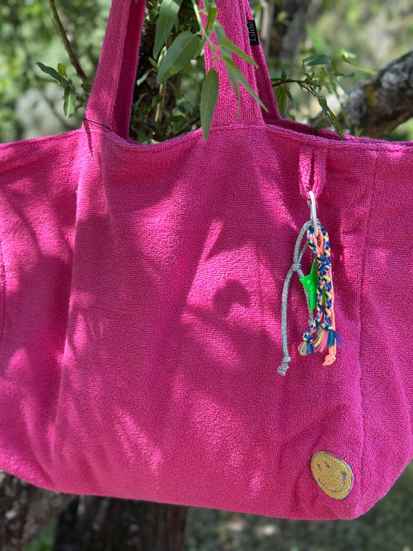 Cabas Clothilde XL Beach fuschia