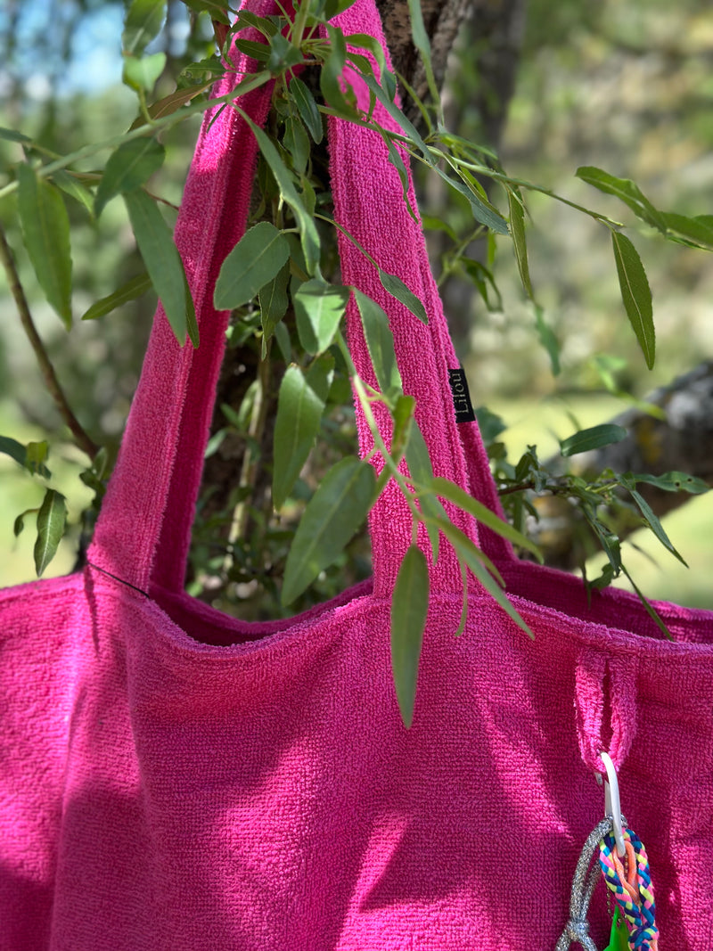 Cabas Clothilde XL Beach fuschia
