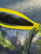 Pochette à sequins médium camouflage intérieur LILOU AIX 