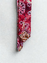 Cravate bandana rouge tie § dye
