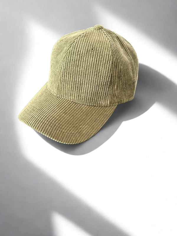 Casquette velours kaki