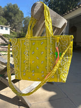 Cabas Julia médium Bandana jaune