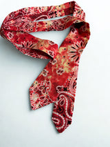 Cravate bandana rouge tie § dye