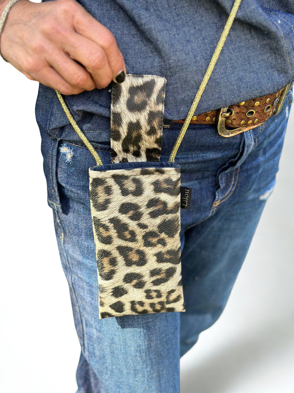 Étui Téléphone Fauve/Jeans